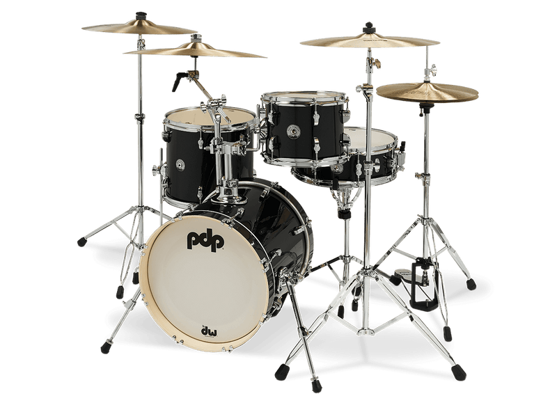 PDP PDNY1604BO New Yorker 4-Piece Shell Pack (Black Onyx Sparkle)