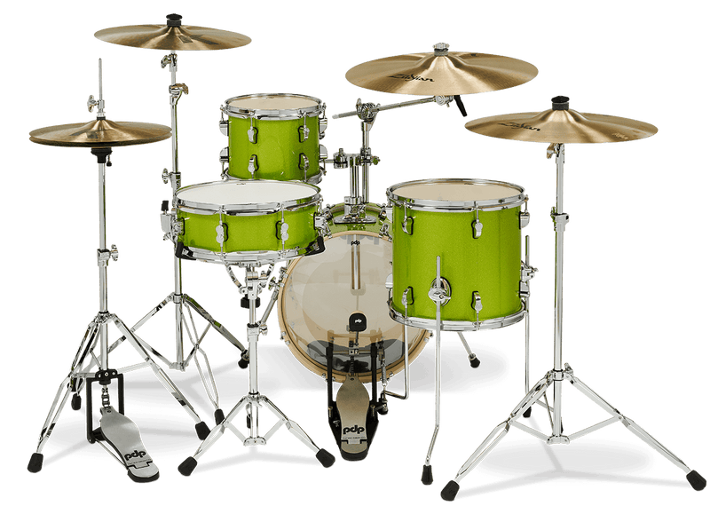 PDP PDNY1604EL New Yorker Pack de 4 coques - Vert électrique scintillant