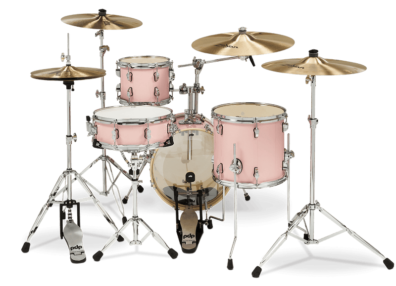 PDP PDNY1604PR New Yorker 4-Piece Shell Pack (Pale Rose Sparkle)