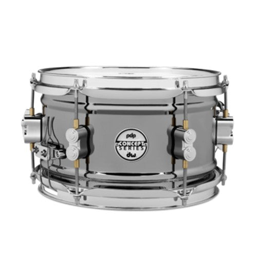 PDP PDSN0610BNCR Concept Metal Dual-Beaded Snare Drum (Black Nickel) - 6" x 10"