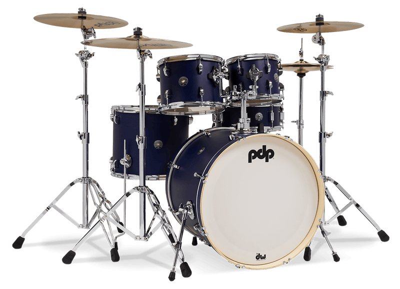 PDP PDST2215BL Spectrum Series 5-Piece Shell Pack with 22" Bass Drum - Ultra Violet Stain
