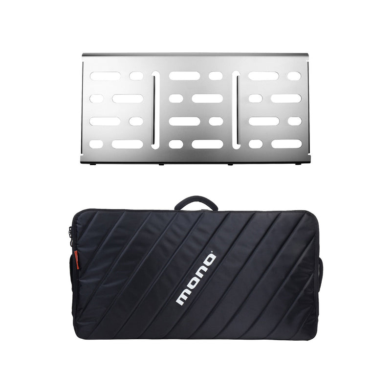 Mono Bundle Large Silver Pedalboard with MONO Club Case (Silver)