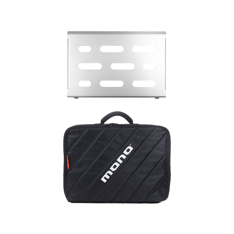 Mono Bundle Small Silver Pedalboard with MONO Club Case (Silver)