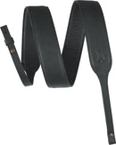 Levy's PMB32GF-BLK Butter Leather Banjo Strap - 2" (Black)