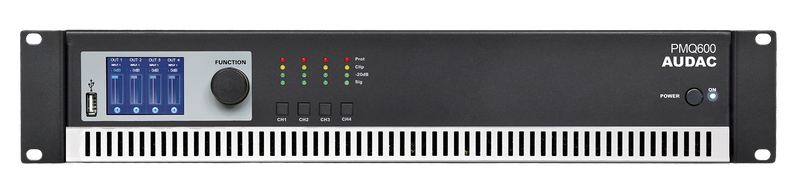 Audac PMQ600 WaveDynamics Quad-Channel 70/100V Power Amplifier