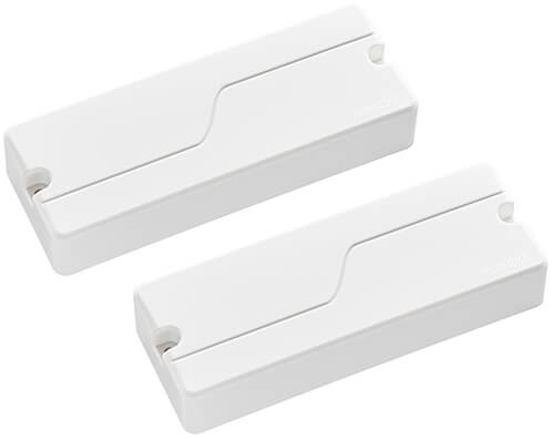 Fishman Fluence 5-String Bass Soapbar Set - White Plastic