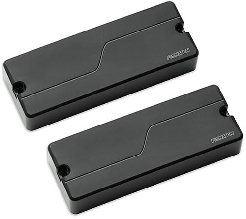 Fishman Fluence 5-String Bass Soapbar Set - Black Plastic