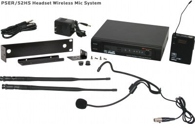 Système de microphone casque sans fil Galaxy Audio PSER/52HS