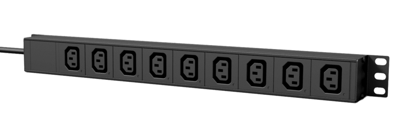 Caymon PSR119ES/B 19" Power Distribution Unit 9 x IEC C13 Sockets With Rear Switch