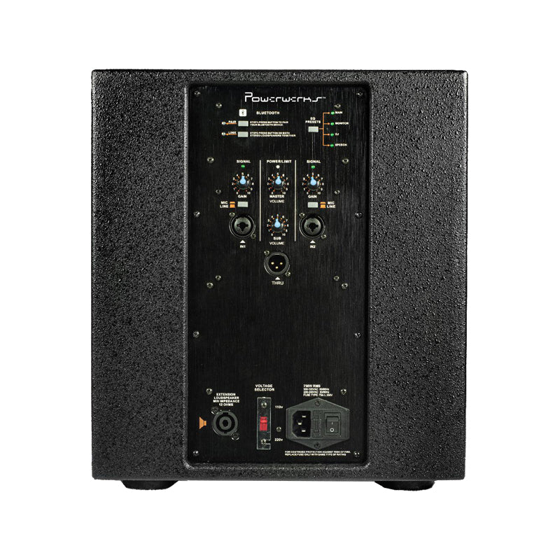 Powerwerks PWRPA2 2,000 Watts Two Piece Portable Line Array System - 12"