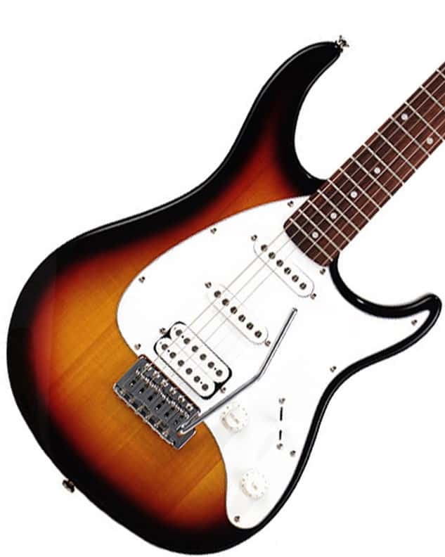 Guitare électrique Peavey Raptor® Plus avec configuration de micro HSS et trémolo - Sunburst