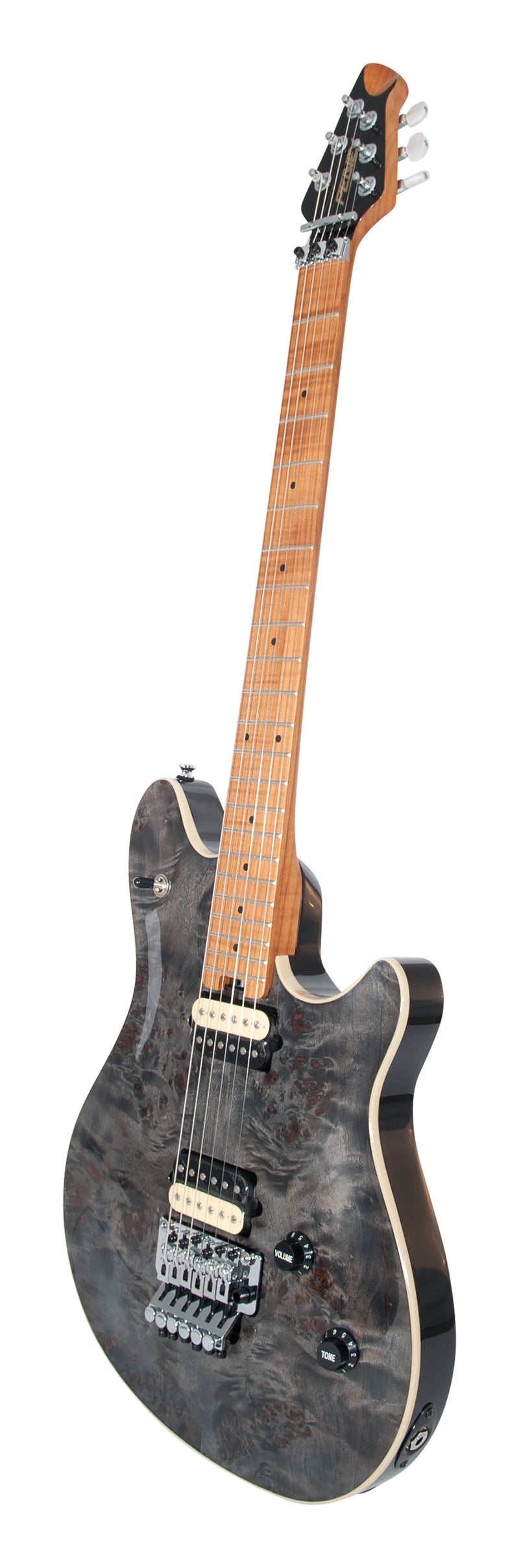 Guitare électrique Peavey HP-2 avec un trémolo Floyd Rose sous licence de Peavey (noir transparent)
