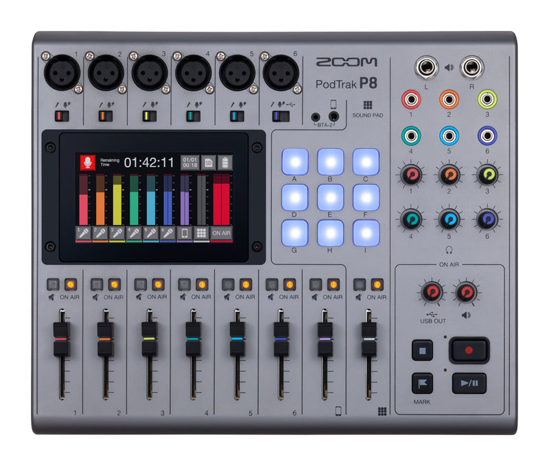 Enregistreur de podcast Zoom PODTRAK P8 