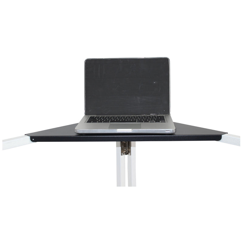 ProX XF-CSBX2 Universal Set of Aluminum Corner Shelves for DJ Facades (Black)