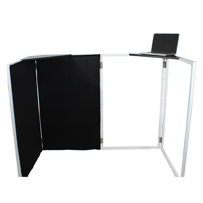 ProX XF-CSBX2 Universal Set of Aluminum Corner Shelves for DJ Facades (Black)