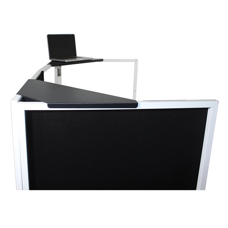 ProX XF-CSBX2 Universal Set of Aluminum Corner Shelves for DJ Facades (Black)