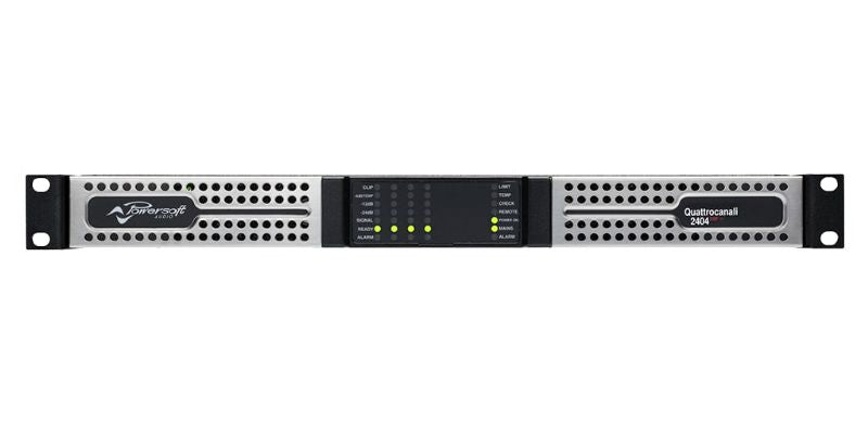 Powersoft Q2404-DSP-PLUS Quattrocanali 2400W 4-channel Flexible Amplifier with DSP and AES67