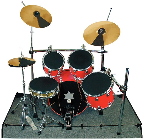 RockBag 22195 Silent Impact Starter II Practice Pad Set