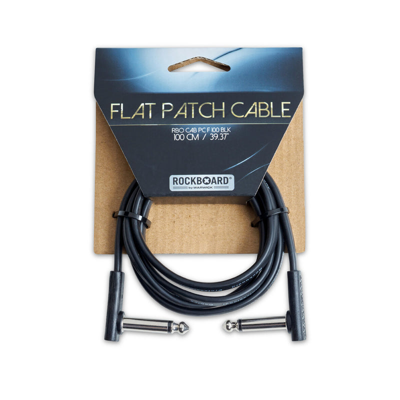 Rockboard RBO CAB PC F 100 BLK Câble de patch plat - 100 cm / 39 3/8 "