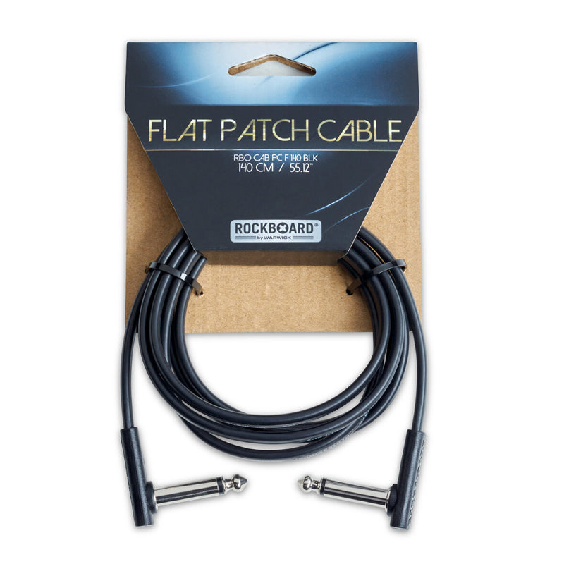 Rockboard RBO CAB PC F 140 BLK Câble de patch plat - 140 cm / 55 1/8 "