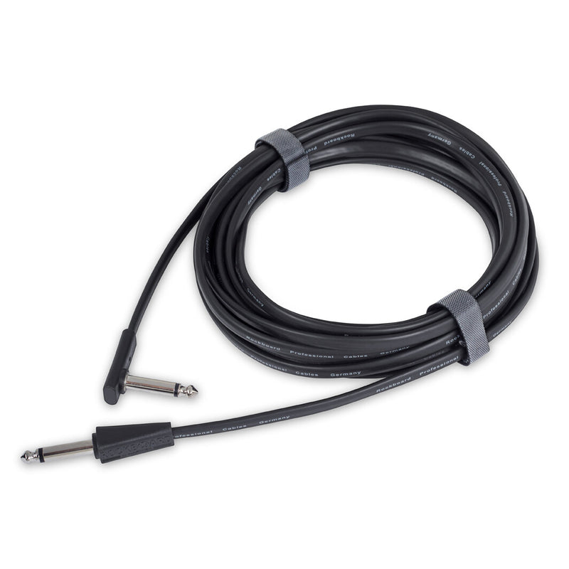 RockBoard RBO CAB FL 600BLK SA Flat Instrument Cable, Straight / Angled - 600 cm / 236 7/32"