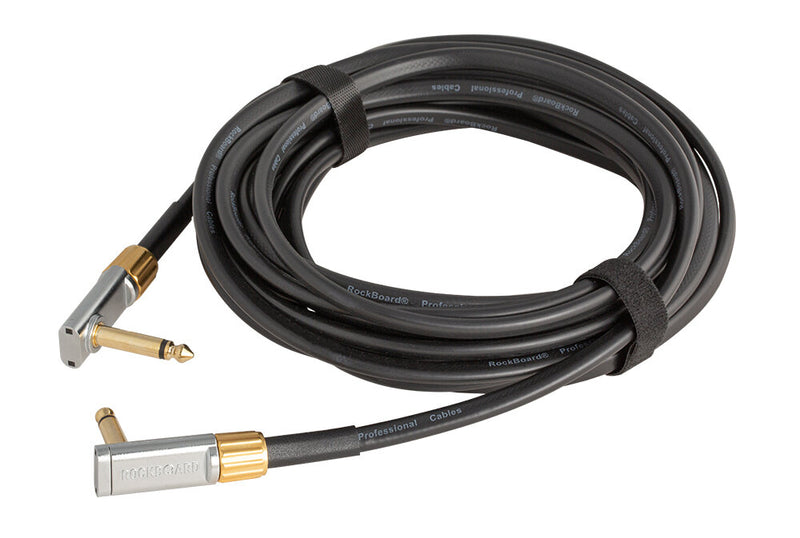 RockBoard RBO CAB FL PR 600 AA Premium Series Flat Instrument Cable, Angled / Angled - 600 cm / 236 7/32"
