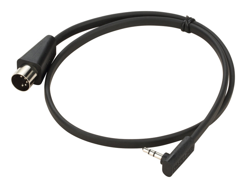 RockBoard RBO CAB F TMA 60 BK Flat TRS to MIDI Cable, TRS-MIDI Type A - 60 cm / 23 5/8"