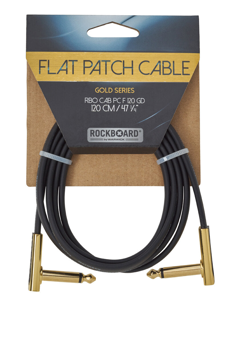 Rockboard RBO CAB PC F 120 GD Gold Series Câble de patch plat - 120 cm / 47 1/4 "