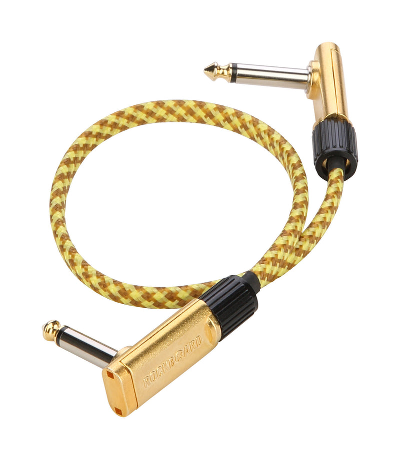 RockBoard RBO CAB PC F 30 VT Vintage Tweed Series Flat Patch Cable - 30 cm / 11 13/16"