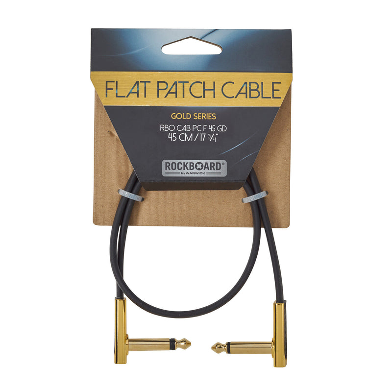 RockBoard RBO CAB PC F 45 GD Gold Series Flat Patch Cable - 45 cm / 17 23/32"