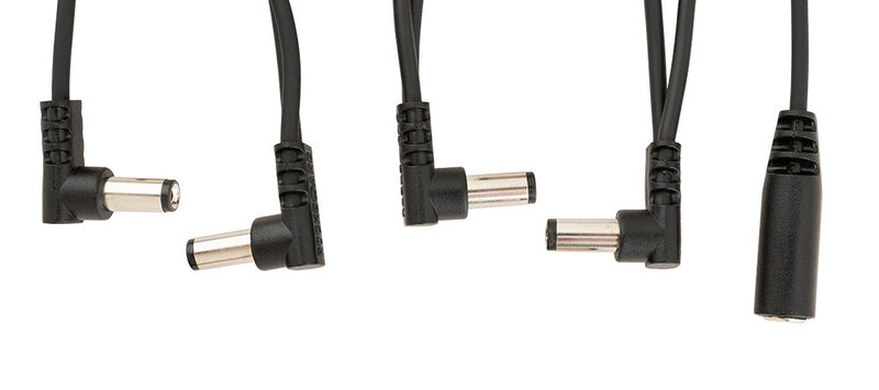 RockBoard RBO CAB POWER DC4 A Flat Daisy Chain Cable, Angled - 4 Outputs