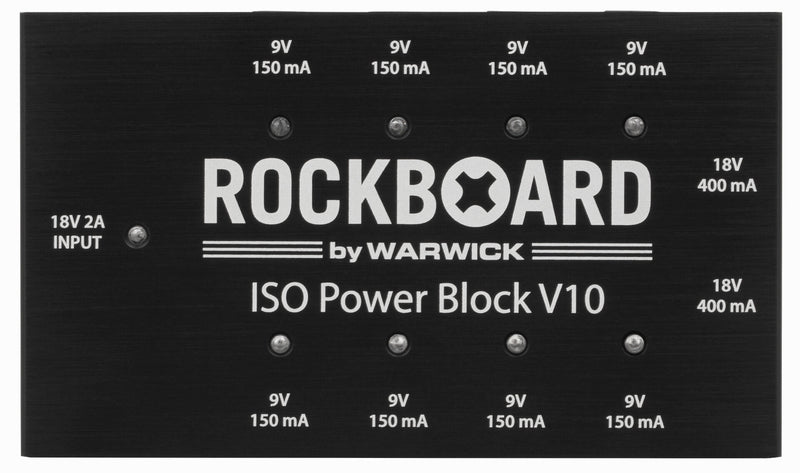 RockBoard RBO POW BLO ISO 10V2 ISO Power Block V10 Multi Power Supply, Multi Regional