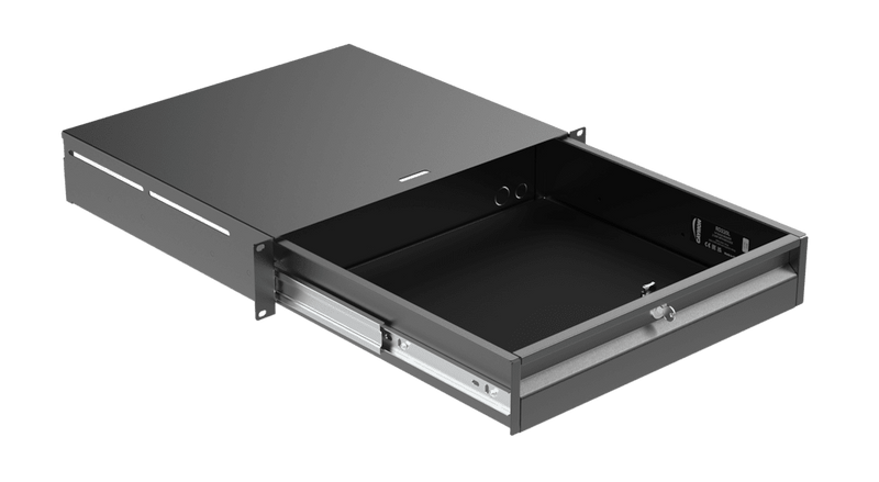 Caymon RD220L/B 19" Rack Drawer For 2 Units With Lock