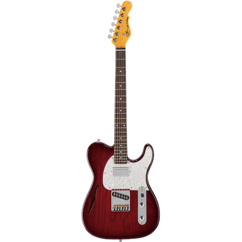 G&L ASAT CLASSIC Bluesboy Semi-Hollow Redburst - Red One Music