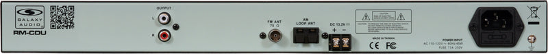 Galaxy Audio RM-CDU Rack Mount Tuner/CD Player Combo