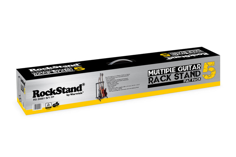 RockStand Multiple Guitar Rack Stand for 5 Electric Guitars/Basses - Flat-Pack