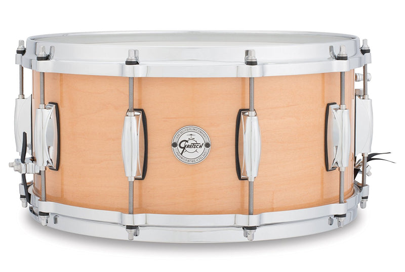 Gretsch Drums S1-6514-MPL Maple Snare Drum (Gloss Natural) - 6.5" x 14"