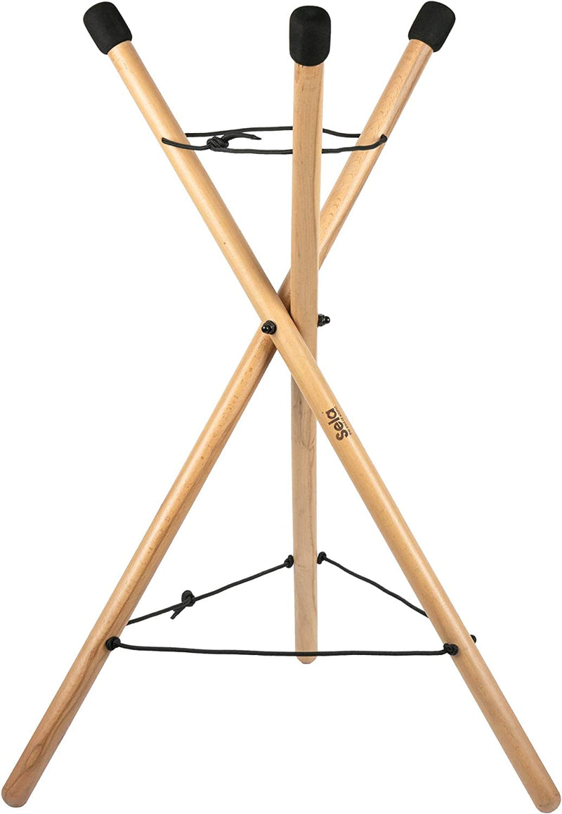 Sela SE198 Foldable & Height Adjustable Handpan Stand (Beech Wood)
