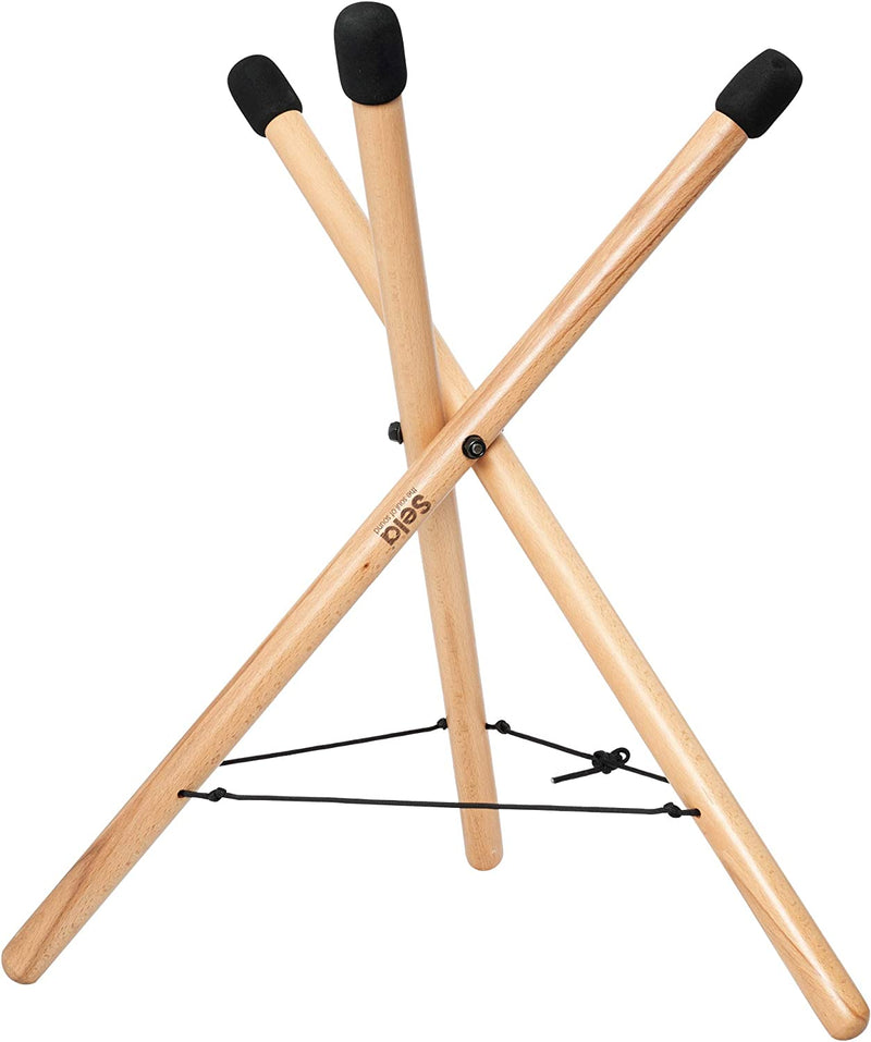 Sela SE199 Foldable & Height Adjustable Medium Handpan Stand (Beech Wood)