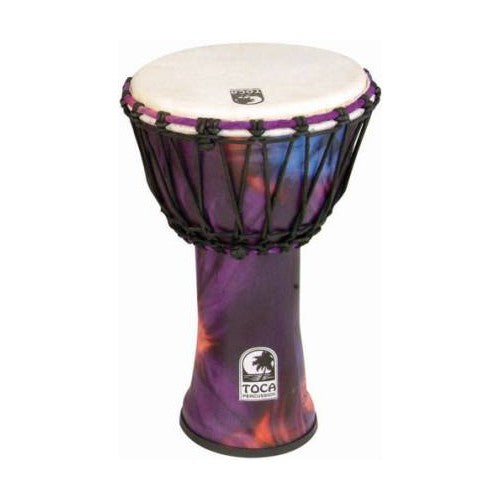 Toca SFDJ-10WP Synergy Freestyle Rope Tuned 10" Djembe - Woodstock Purple