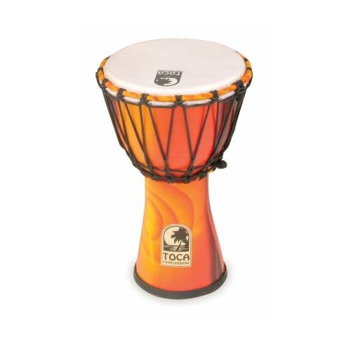 Toca SFDJ-7F Synergy Freestyle Rope Tuned 7" Djembe - Fiesta