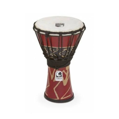 Toca SFDJ-7RP Synergy Freestyle Rope Tuned 7" Djembe - Bali Red
