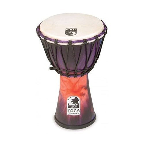 Toca SFDJ-7WP Synergy Freestyle Rope Tuned 7" Djembe - Woodstock Purple