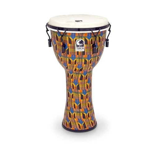 Toca SFDMX-12K Freestyle Mechanically Tuned 12" Djembe - Kente Cloth