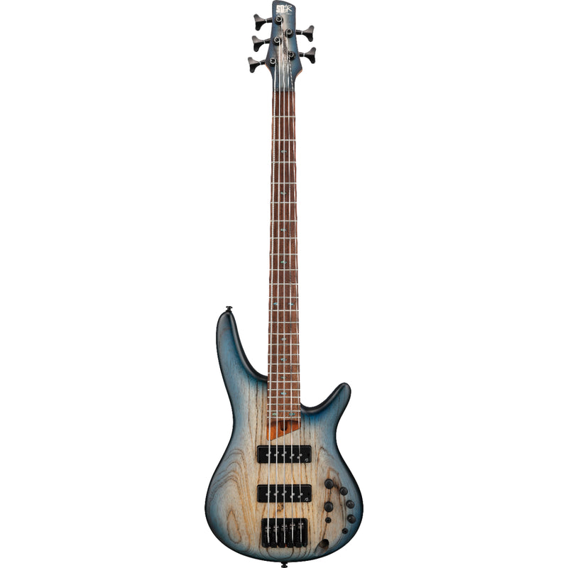 Ibanez SR605ECTF SR Series 5 String - Electric Bass with Nordstrand Pickups - Cosmic Blue Starburst Flat