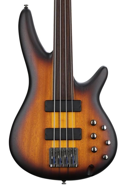 Ibanez SRF700BBF Basse électrique sans frettes avec micros Bartolini - Brown Burst Flat