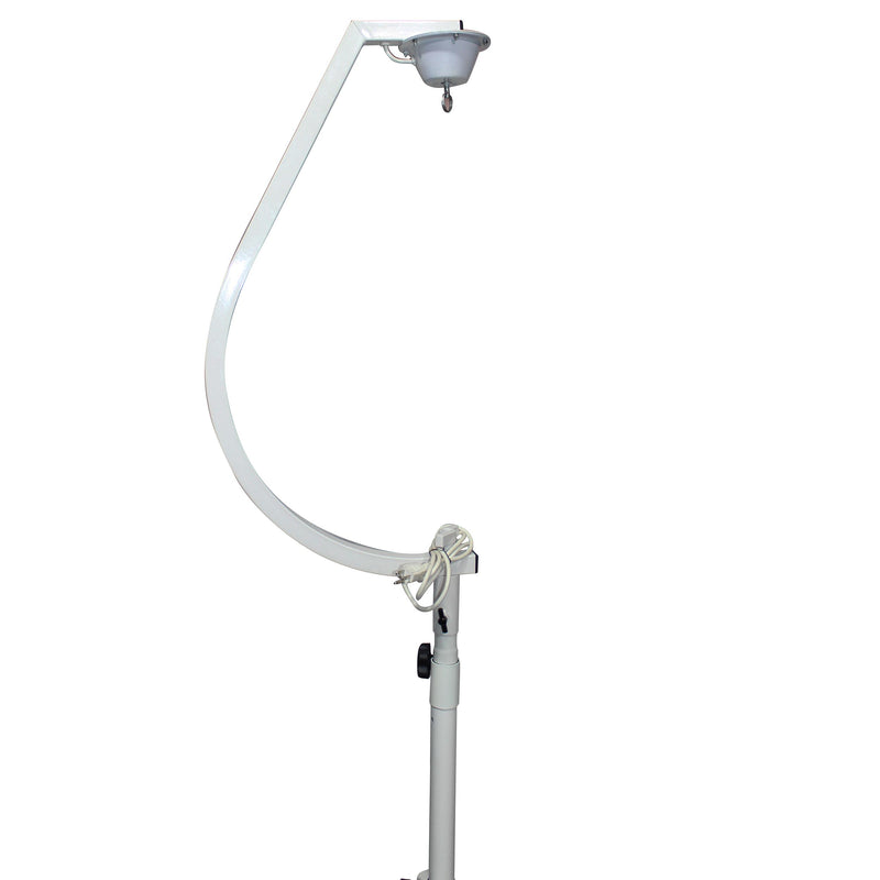 White 20" Mirror Ball Hook with 1 RPM Motor - Red One Music