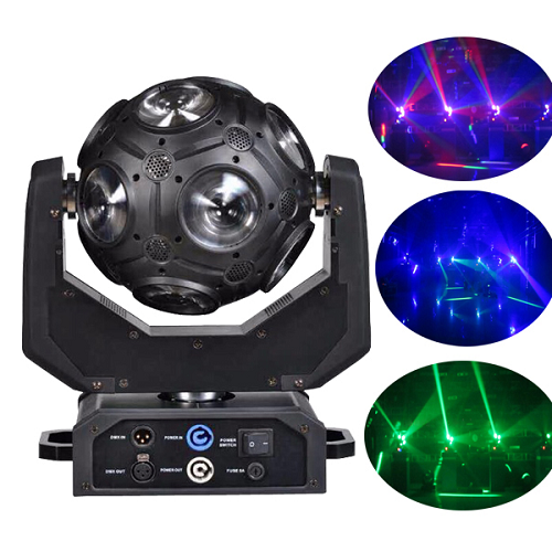 Storm Thumper 12X 12W Rgbw 4-In-1 Moving Head - Red One Music