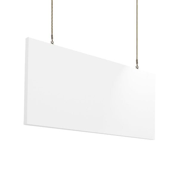 Primacoustic SATURNA Déflecteur suspendu avec ancrages tire-bouchon – 24 x 48 x 1,5" 2 paires (Blanc arctique)