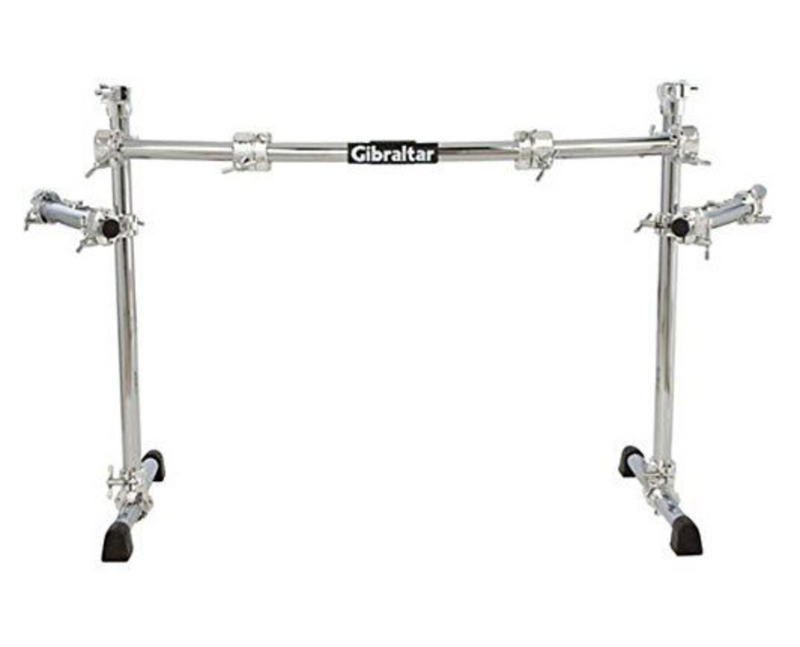 Gibraltar GCS375R Chrome Series Rack incurvé de 40 pouces avec ailes incurvées de 24 pouces, supports RMAA